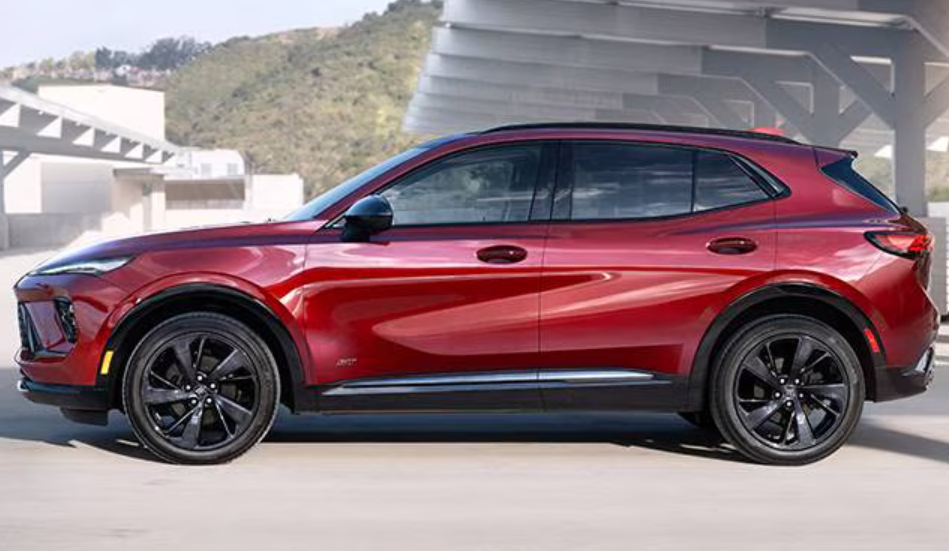 Red 2025 Buick Envision.